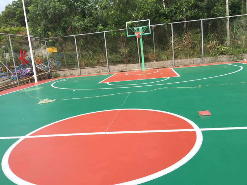 坑梓中心小学篮球场,篮球场施工,运动球场工程