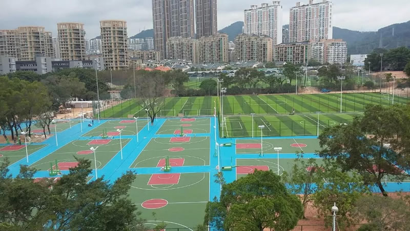 香蜜湖足球场工程,足球场施工